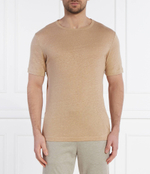 Льняная футболка Tiburt 456 BOSS BLACK - бежевый(50511612)