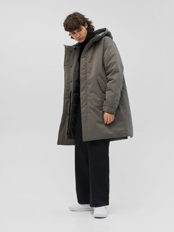 Парка утепленная хаки - фото 6