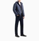 Stretch Cotton Regular Fit Trousers – мужские брюки прямого кроя из стрейч-хлопка от GIORGIO ARMANI