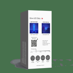 Светящийся фаллоимитатор Strap-on-me Glow-Led Dildo - size M (Цвет: фиолетовый)