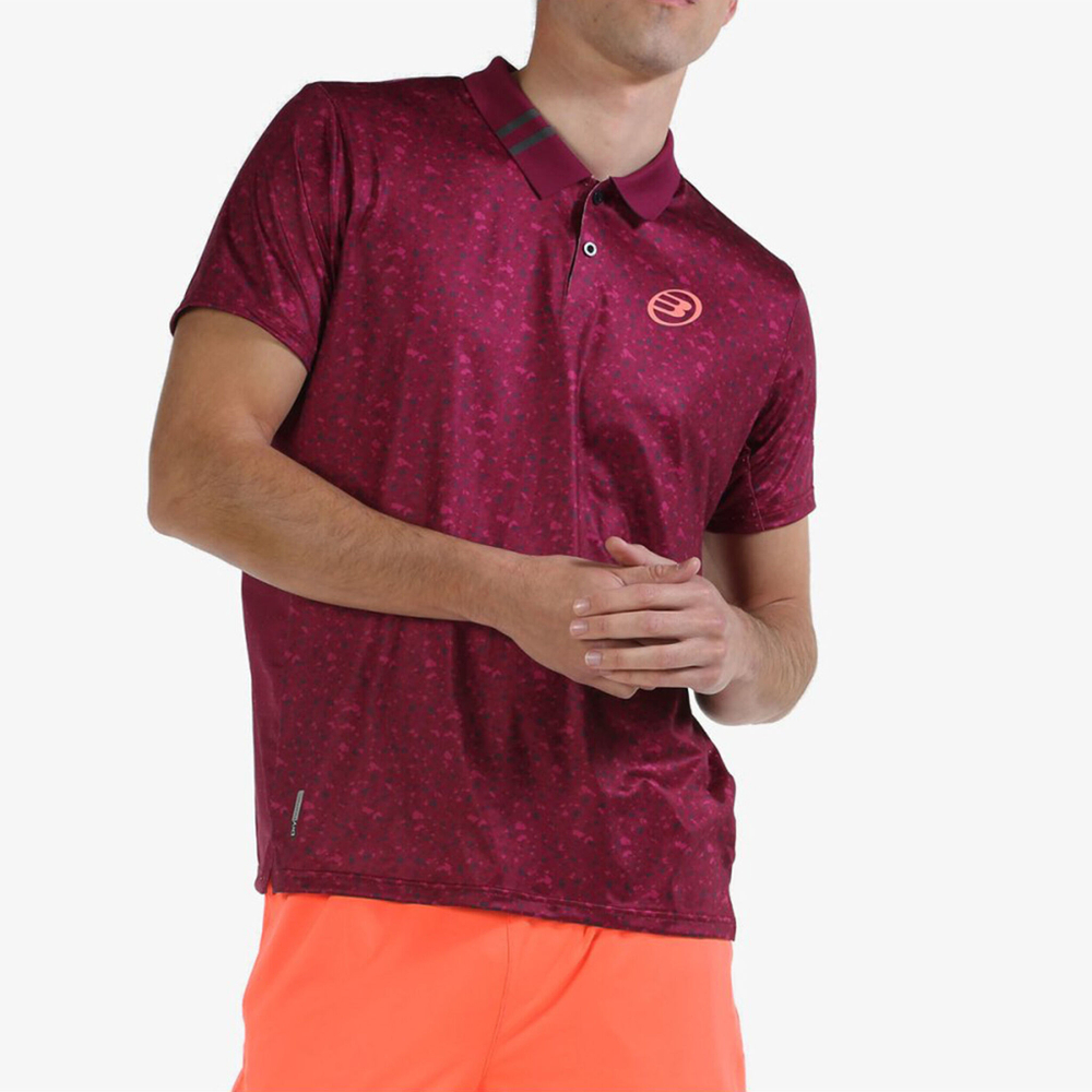 Мужское теннисное поло Bullpadel Mirlo T-Shirt Men - Red, Orange