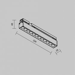 Накладной светильник Maytoni Points O-TR02-2-S-12WB3K