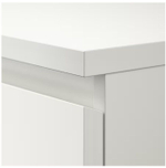 Комод, 40х48х125, Марм, с ящиками для одежды, в прихожую и детскую, с зеркалом, белый, Dipriz