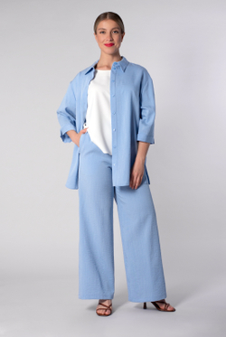 Брюки женские 4323ВП, голубой #477Гол024323ВП