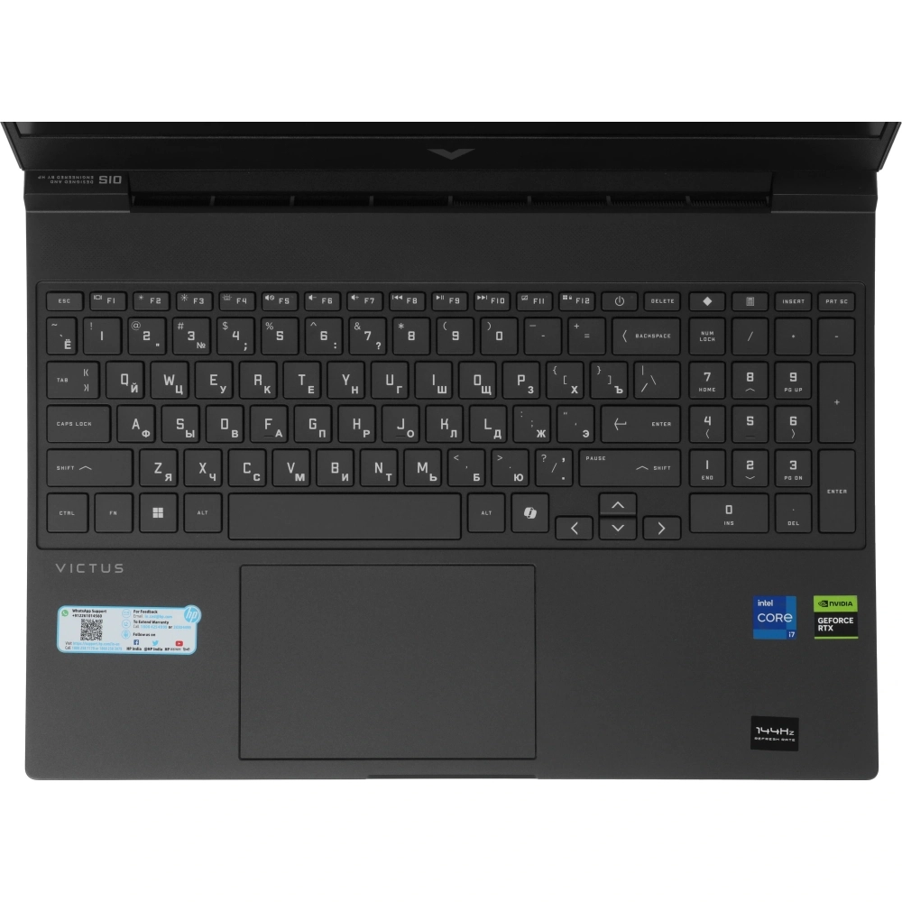 Ноутбук HP Victus 15-fa2309tx Core i7 13620H 24Gb SSD1Tb NVIDIA GeForce RTX5050 8Gb 15.6" IPS FHD (1920x1080) Windows 11 Home English silver WiFi BT Cam (C25MSPA)