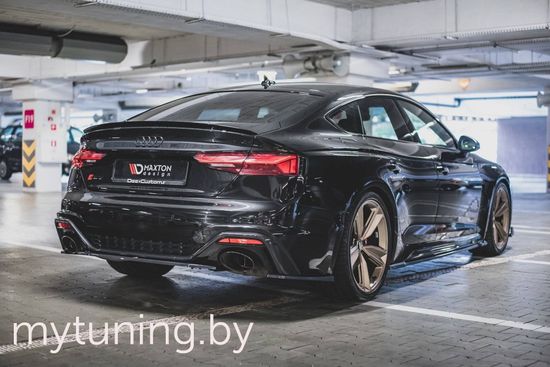 Сплиттер бампера заднего центральный для AUDI RS5 B9 рестайлинг (19-...)