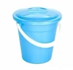 Ведро с крышкой Лайт 10л голубое