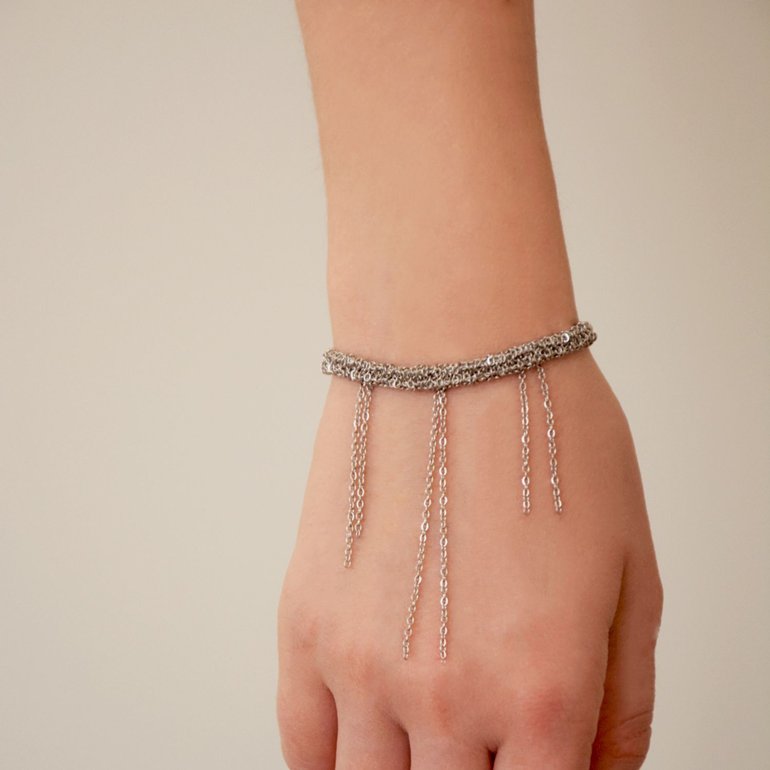 Плетенный браслет - Сталь