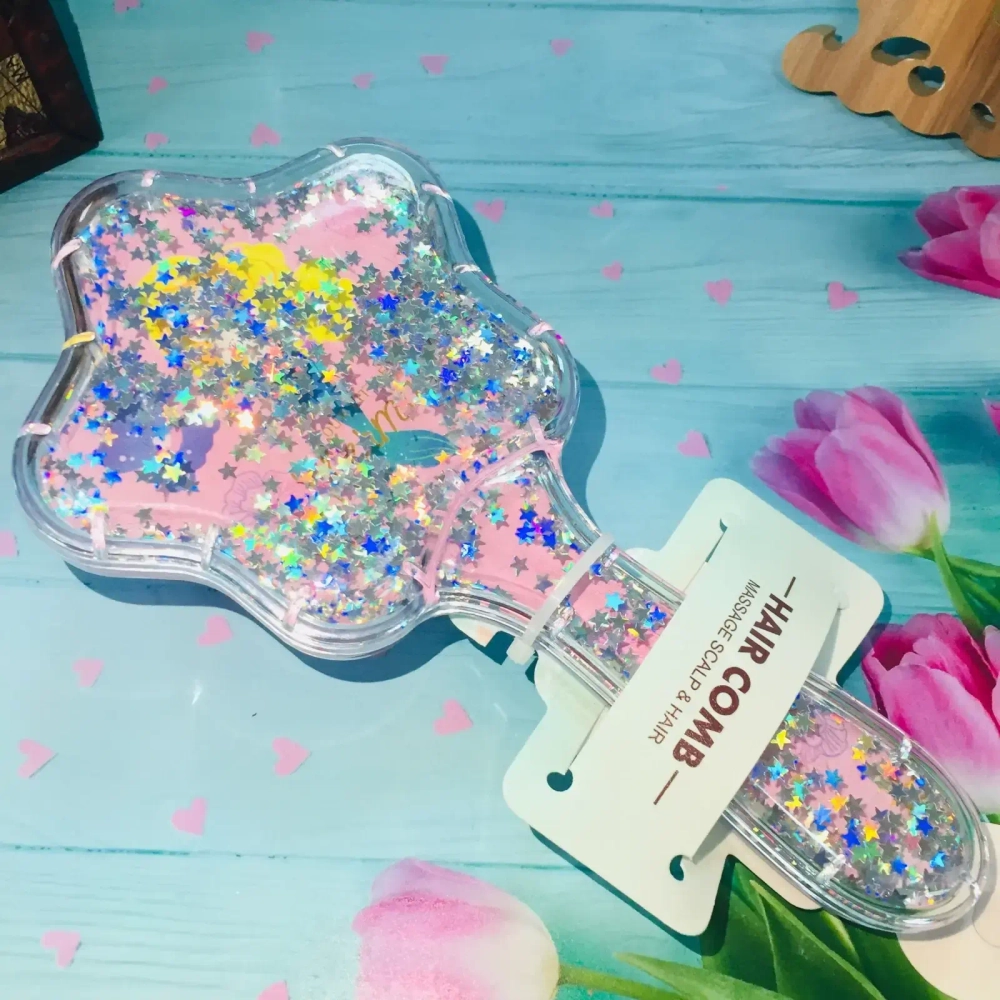 Расческа массажная «Baby House Mila», микс 4 вида Русалочка, 17*8.5см