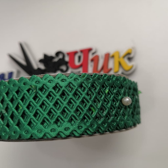 Лента декоративная АЖУРНАЯ (Изумруд) - 2 метра