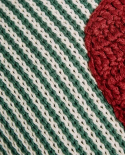 ZARA HOME ДЕТСКАЯ ПОДУШКА С ВЫШИВКОЙ В ВИДЕ БУКВЫ "N", ЗЕЛЕНЫЙ