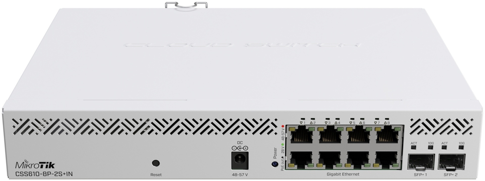 Коммутатор MikroTik CSS610-8P-2S+IN