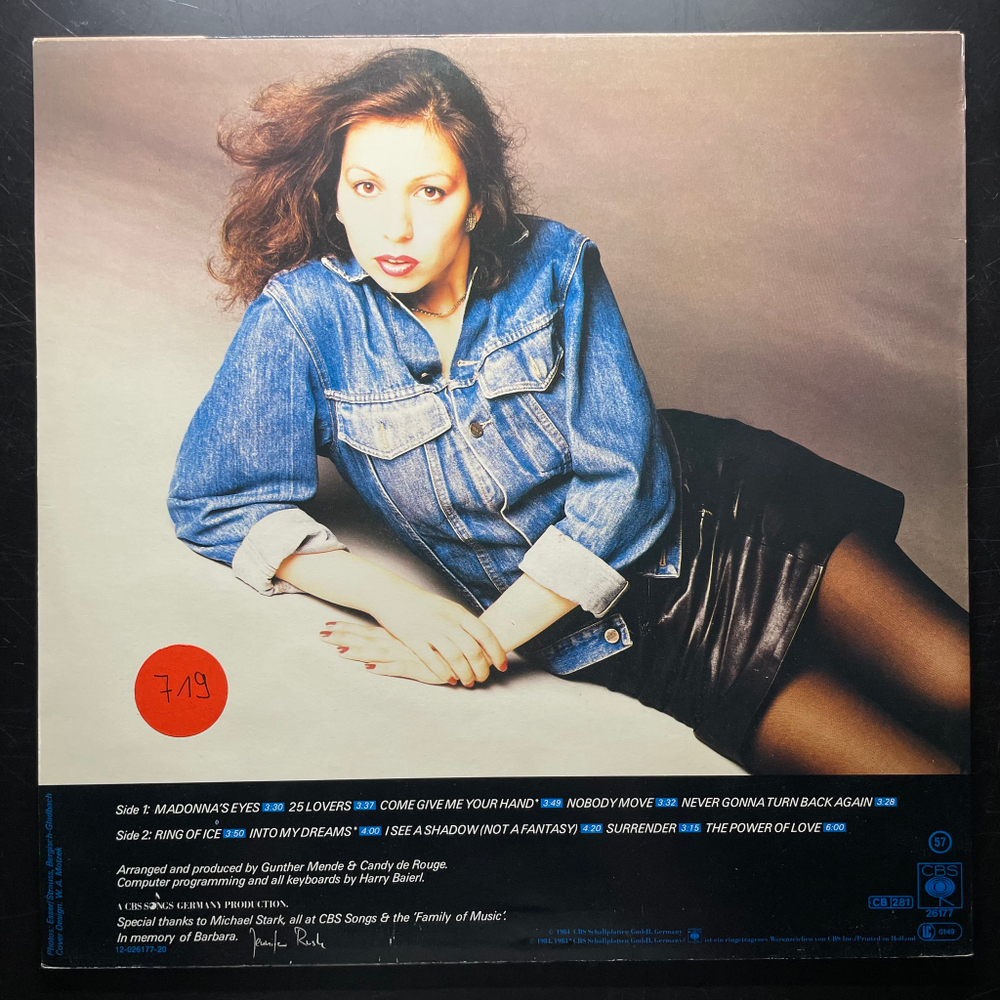 Jennifer Rush ‎– Jennifer Rush (Голландия 1984г.)