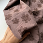 Фланель Крупные ромашки тауп