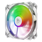 Вентилятор Alseye M120-P, 120мм, 1200rpm, 3-pin+Molex, прозрачный-белый/RGB, 46.6CFM, 20.4дБ, антивибропрокладки (AS.04.01.0001)