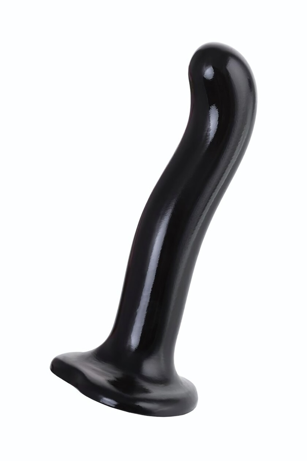 Черный стимулятор для пар P&G-Spot Dildo Size M - 18 см. (Цвет: черный)