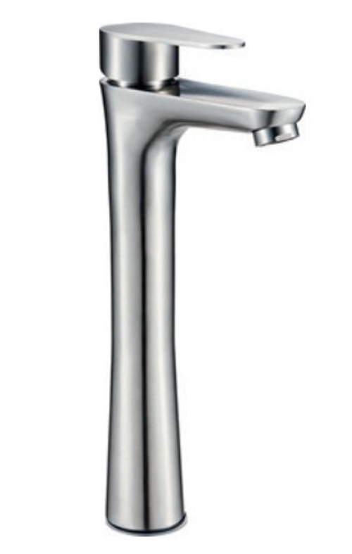 Смеситель для умывальника SOLONE, высокий излив, нержавеющая сталь JAT1-B094