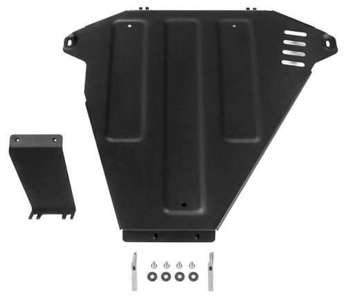 Защита КПП Rival для Subaru Outback VI (V - 2.5) 2021-н.в., сталь 1.8 мм, с крепежом, штампованная, 111.5441.1