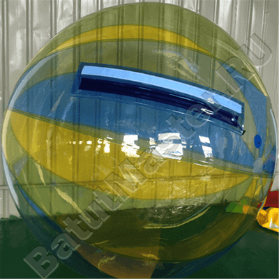 Аттракцион Водный шар ПВХ «Жёлто-синий» 1,8*1,8*1,8 м