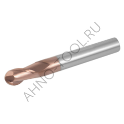 Фреза монолитная твердосплавная BRGM-2B-R4.5 HRC55 AHNO