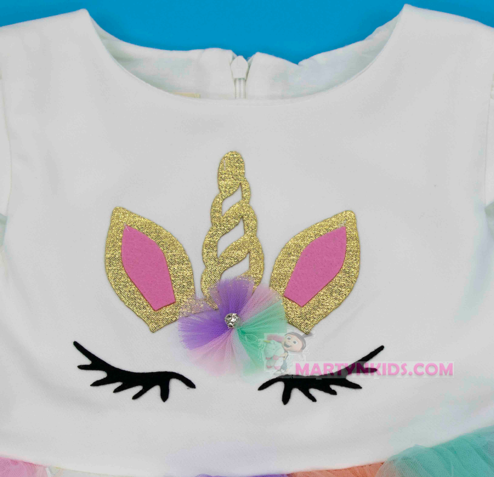 платье Единорог реснички 3907