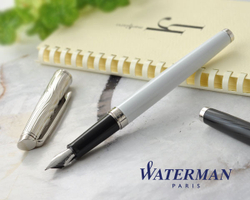 Перьевая ручка Waterman Hemisphere Deluxe, цвет: White CT, перо: F