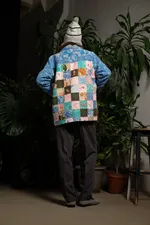 Куртка Soeurs с Розовыми Рыбами / Pink Fishes синяя