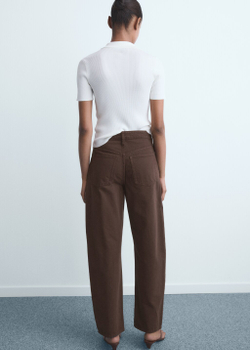 Джинсы barrel с высокой посадкой