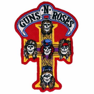 Нашивка Guns N Roses (крест, красная)