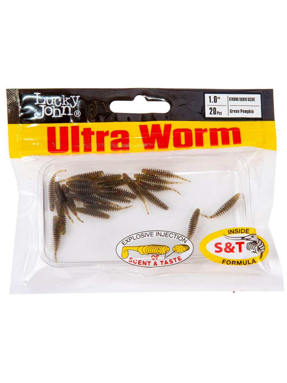 Слаги съедобные искусственные LJ Pro Series ULTRAWORM 1,0in (02.54)/S21 20 шт. в упак.