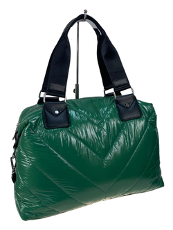 Стильная женская сумка-шоппер из водоотталкивающей ткани, цвет зеленый