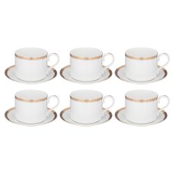 ЧАЙНЫЙ СЕРВИЗ LEFARD "CROWN" НА 6 ПЕР. 14 ПР. 1000/350/300 МЛ ЗОЛОТОЙ (КОР=4НАБ.)
