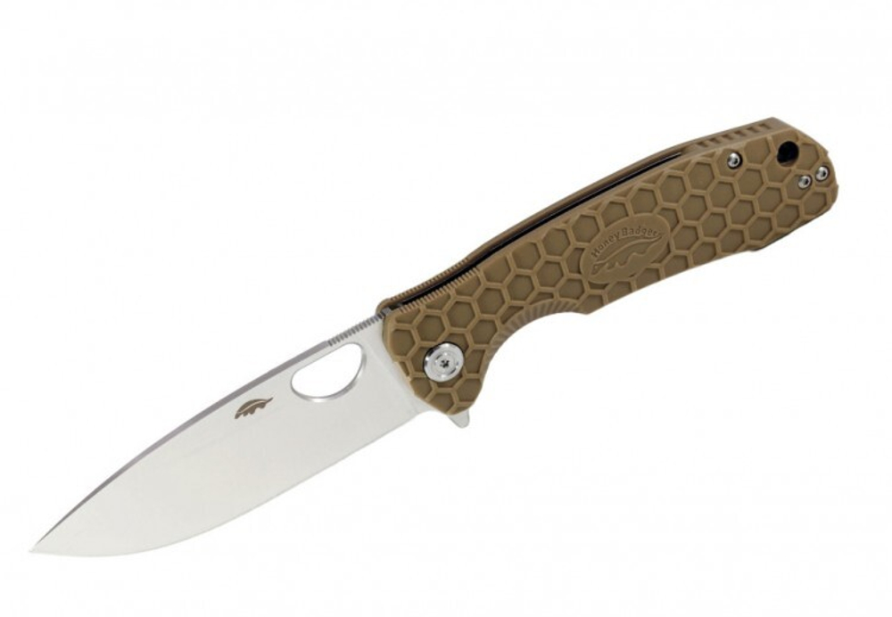 Нож складной Honey Badger Flipper D2 L (HB1010) с песочной рукоятью