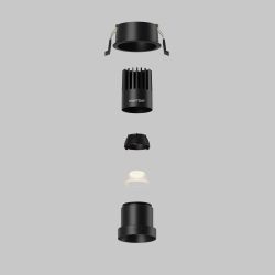 Светильник встраиваемый светодиодный Maytoni Dip DL116-10W-2.7K-B