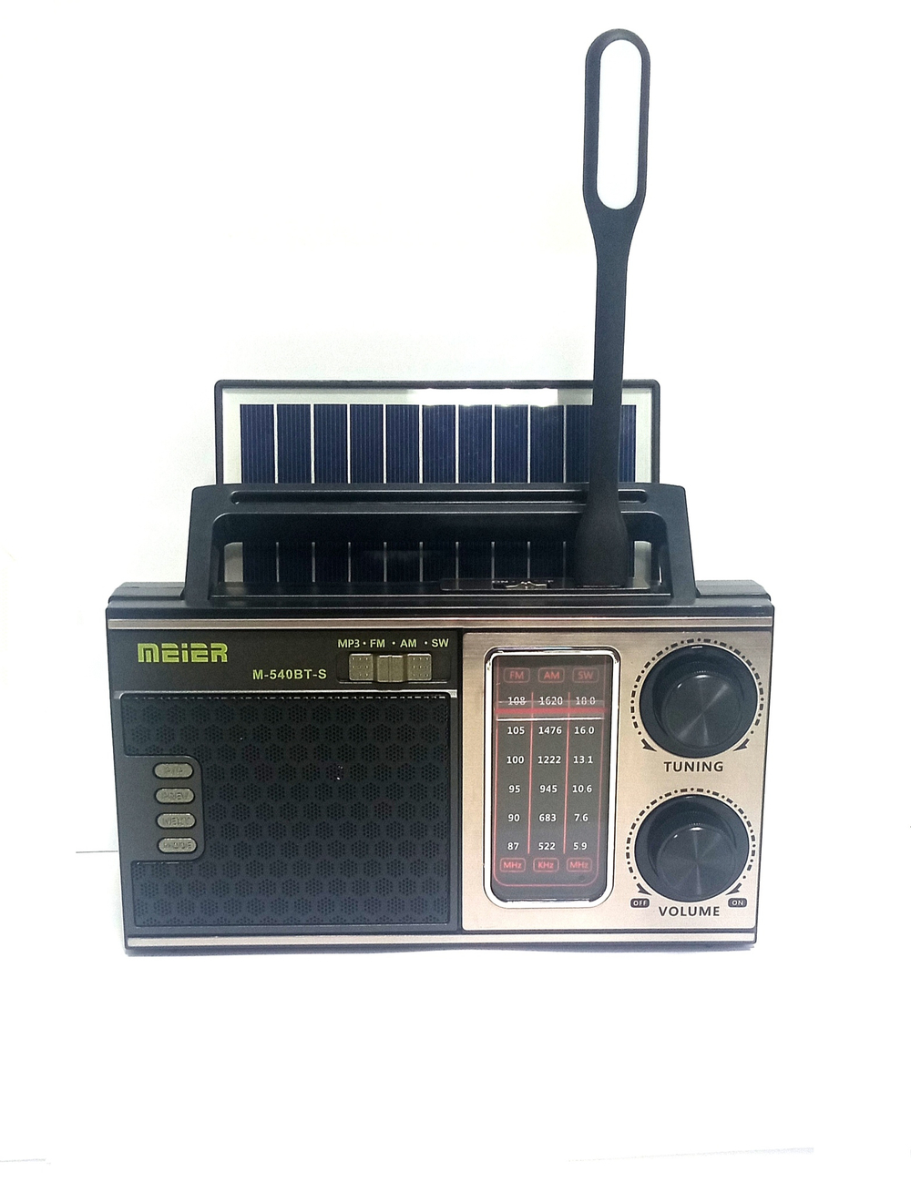 Радиоприемник Meier M-540BT-S USB (солнечная панель)