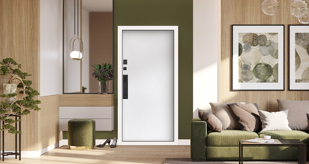 Стальная дверь "Авангард" (биометрический замок)