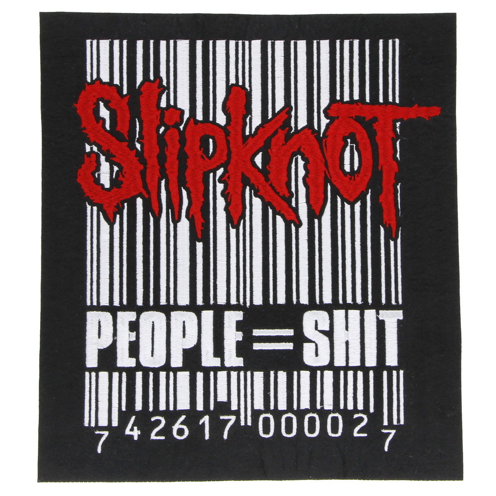 Нашивка спиновая с вышивкой группы Slipknot