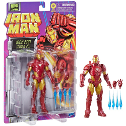 Hasbro Marvel Legends - Фигурка Железного человека (модель 20) 15 см Ретро Комиксы F9027 / артикул   F8998 F9027  / GTIN 5010996206664