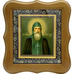 Онисим Печерский, преподобный затворник. Икона на холсте.