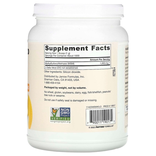 Jarrow Formulas, МСМ в порошке, 1000 г (35,5 унции)