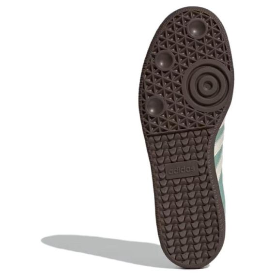 Кроссовки adidas originals SAMBA OG для скейтборда Низкие тона Туманно-зеленый/Кремово-белый/Полуночный инди-Женски