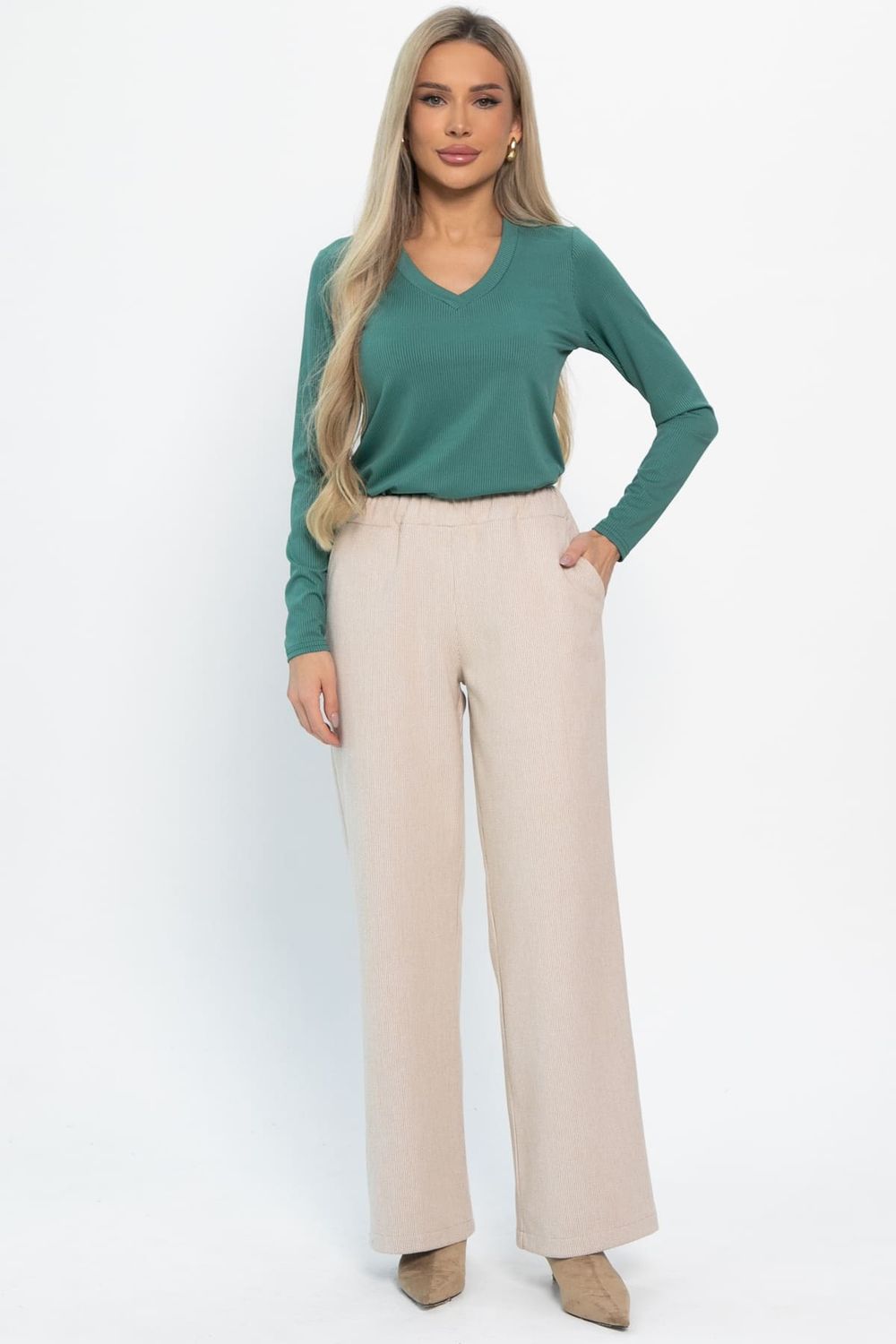 Брюки Мидл (светло-бежевые) Б14889-50М LT Collection