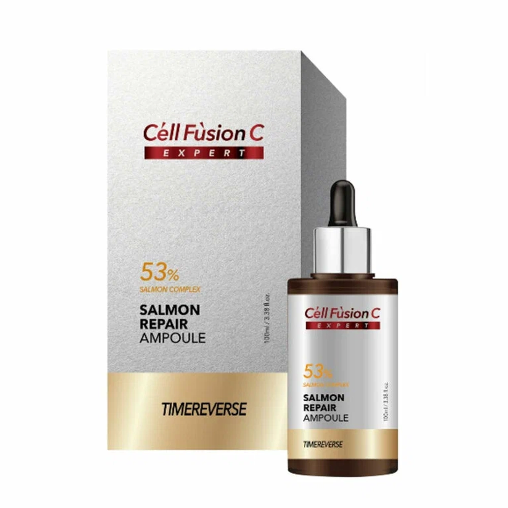 Salmon Rapair Ampoule Cell Fusion | Сыворотка высококонцентрированная для зрелой кожи, 100 мл
