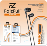 Гарнитура FaizFull FN40, вакуумные, разъем Jack, кабель 1.2 м White