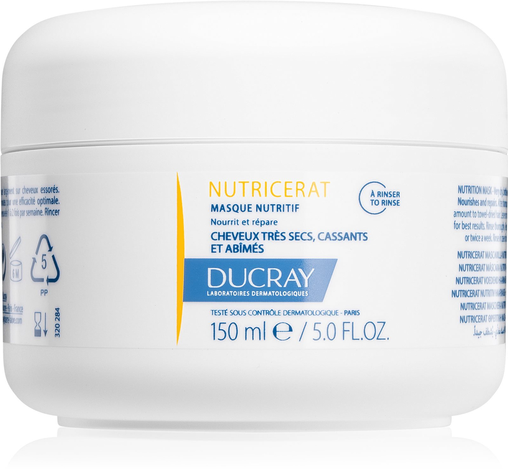 Ducray Nutricerat - питательная маска для сухих и поврежденных волос /   150  ml  / GTIN 3282770209853