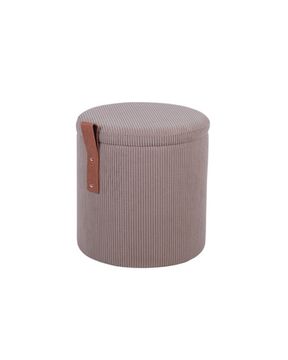 Пуф Руни XS с ящиком вельвет коричневый