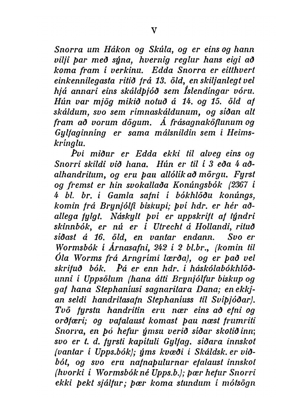 Edda Snorra Sturlusonar | Finnur Jonsson