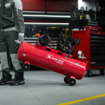 Компрессор воздушный ременный привод КР2500/80, 2,5 кВт, 80 литров, 420 л/мин МТХ