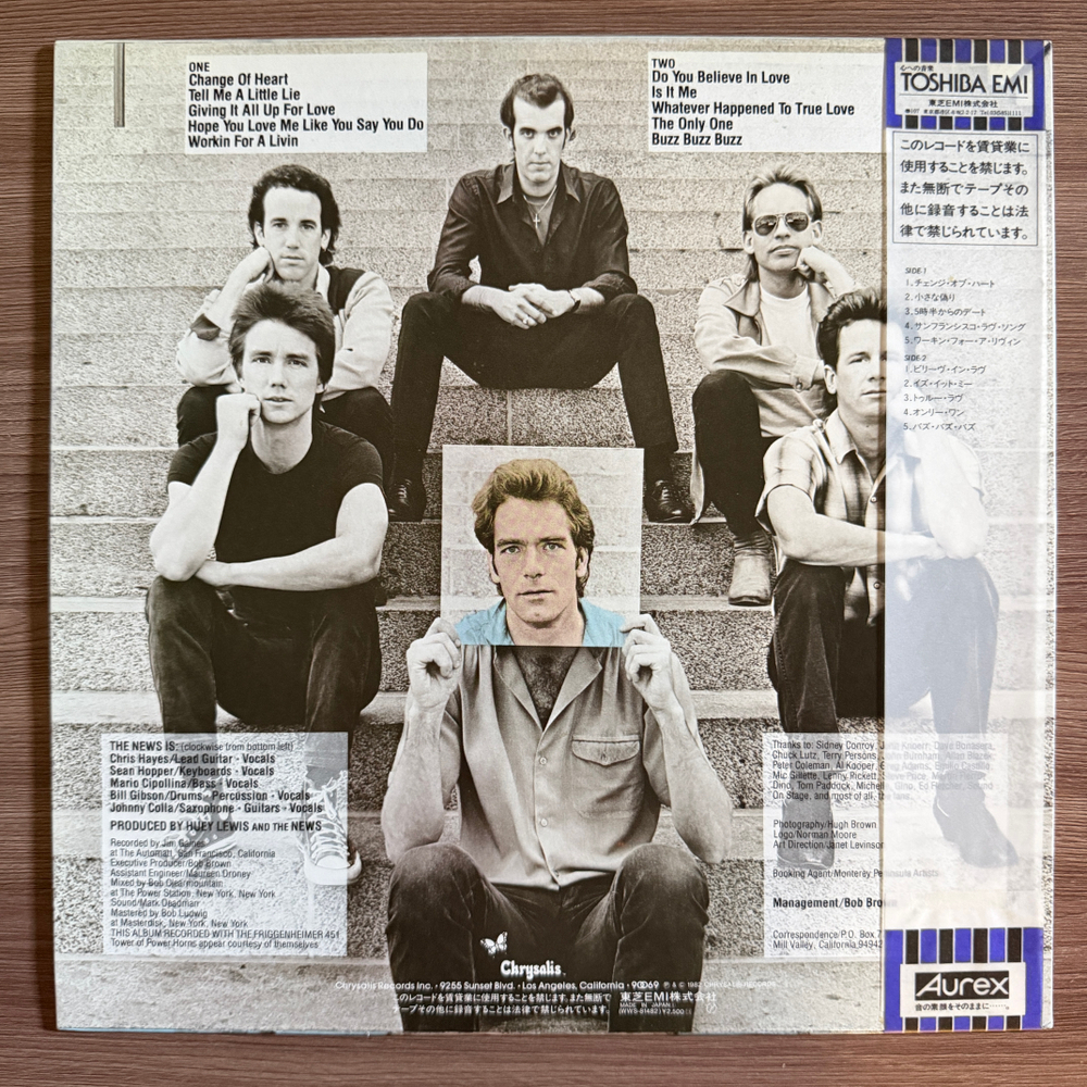 Huey Lewis And The News ‎– ‎Picture This (Япония 1982г.) Т