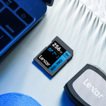 Карта памяти Lexar High-Performance 800x Blue PRO SDXC 256GB UHS-I U3 V30, R/W 150/45 МБ/с